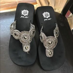 Yellow Box sandals